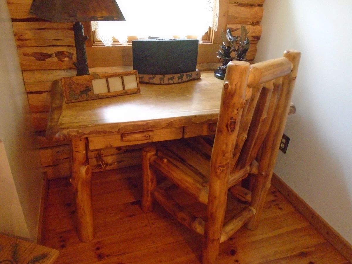 Rustic clearance log desk