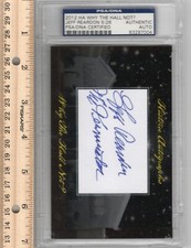 PSA/DNA 2012 Jeff Reardon Historic Autographs Why The Hall Signed Auto 5/26