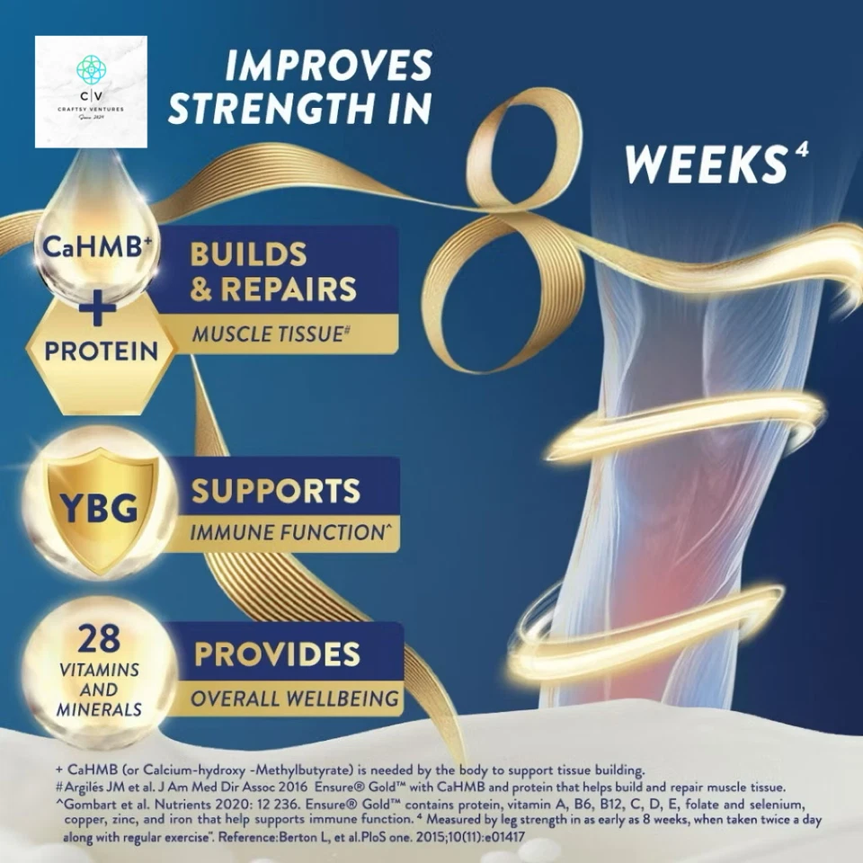 2 X Abbott Ensure Gold Coffee 400 g para mediana edad y ancianos Foto 4 de 4