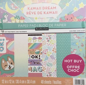 Download Kawii Dreams By Recollections 12x12 Paper Pad Cardstock Scrapbook Art Craft Ebay