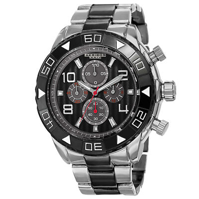 Men's Akribos XXIV AK814TTB Divers Bezel Chronograph Two-tone Bracelet Watch