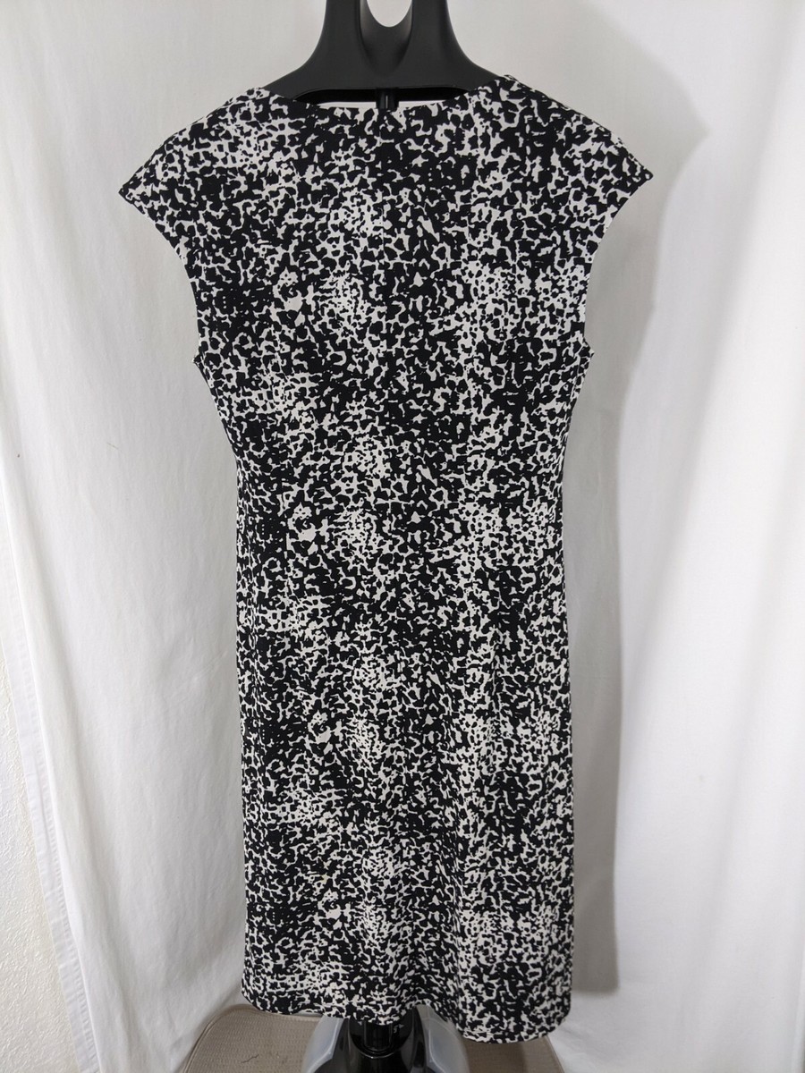 black dress with lace hem Elery Black Midi Dress - US 14 main image 1
