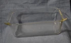 Vintage PYREX  #215-B Clear Glass Loaf Bread Pan w/ Handles USA  8.75x4.75x3.25