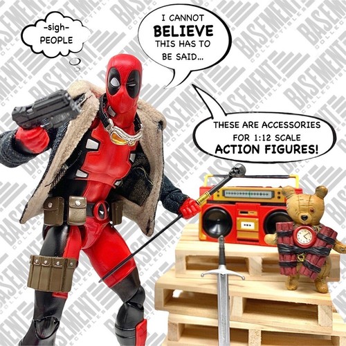 Mezco One:12 Black Skulls Death Brigade - Body Buck ONLY 1:12 Scale Fodder - Picture 2 of 2