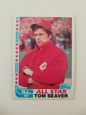 TOM SEAVER ALL-STAR 1982 TOPPS BASEBALL CARD #346 CINCINNATI REDS