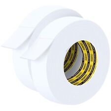 2 Pack Single-Sided Adhesive White Foam Tape Single-Sided Sealing Strip Foam ...