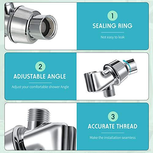 79 Inch Stainless Steel Shower Hose with Adjustable Shower Arm Holder