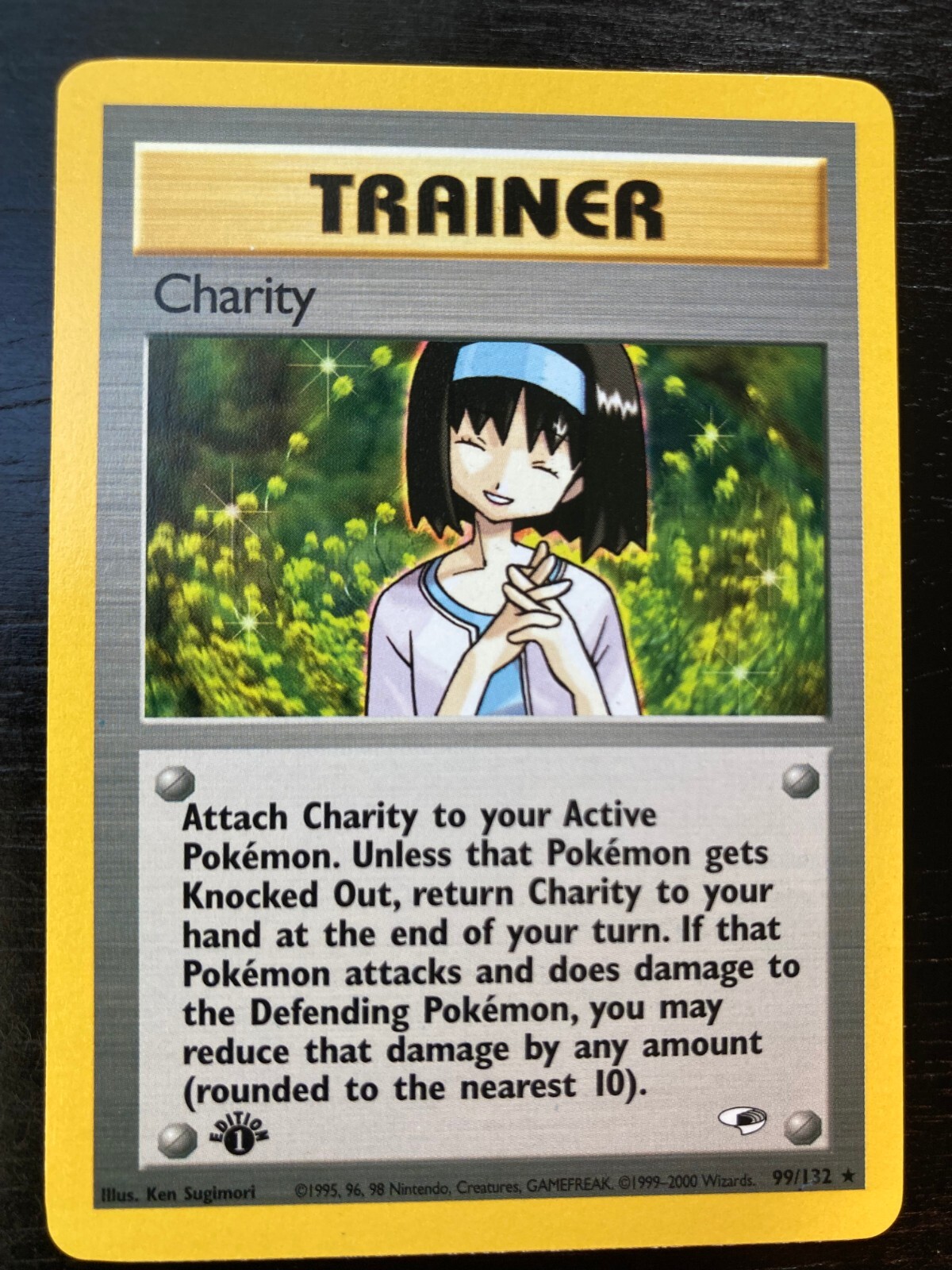 Pokémon Trainer 1st Edition Charity , Gym Heroes 99/132 EX/NM Condition.