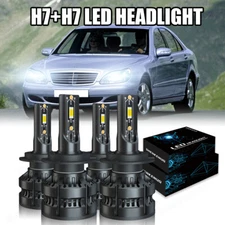 For 2000-2006 Mercedes W220 S-Class Projector Headlights LED Bulb Super Bright