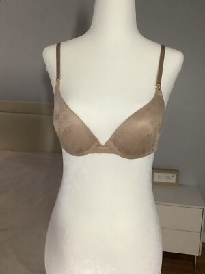 victoria secret Beige Lace Overlay Very Sexy Push Up Gradual padding Bra 32c
