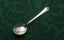 Damask Rose by Oneida Sterling Silver set of 4 Cream Soups 6.5"