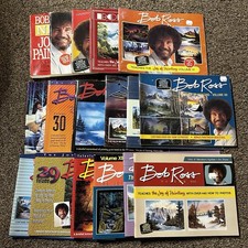 Bob Ross Joy of Painting Books Lot Of 17 Soft Cover DIY Paintings How To Paint
