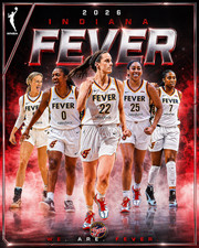 Caitlin Clark, Sophie Cummingham 8x10 Photo 2026 WNBA Indiana Fever Team photo