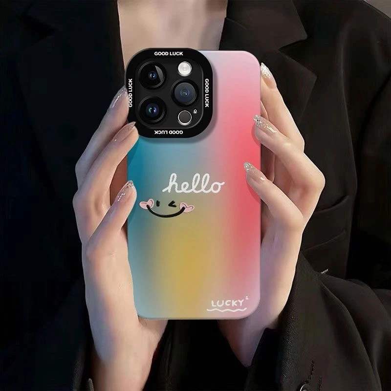 Funda Para iPhone 16 Pro Max 15 14 13 12 Mini 11 XR XS Gradiente Mate Teléfono Cubierta Foto 3 de 4