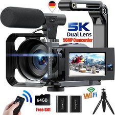 Videocámara videocámara UHD 5K 56MP cámara de fotos cámara digital 16X zoom óptico DE