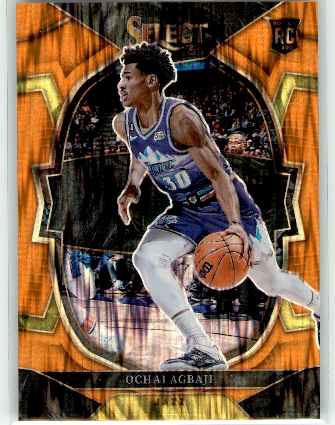 2022-23 Panini Select Concourse OCHAI AGBAJI Rookie Orange Flash #96 Jazz