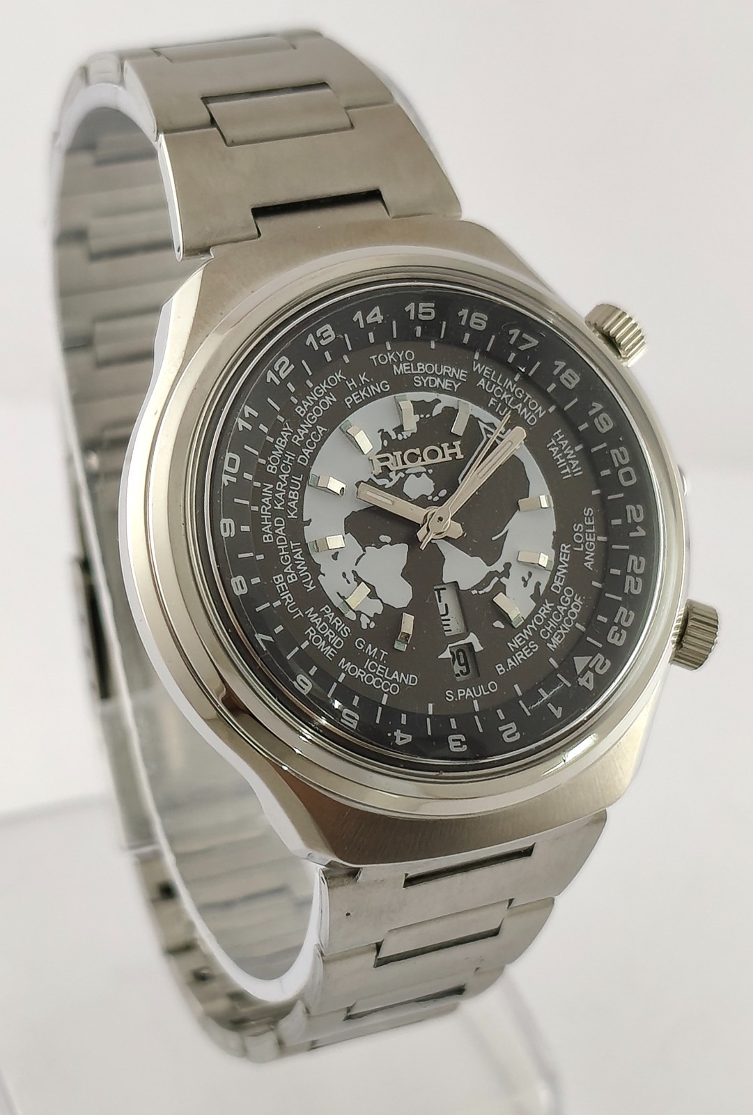 Orologio Ricoh World Time Automatico 21 Jewels foto 4