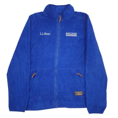 L.L. BEAN Full Zip Polyester Fleece Jumper Womens L
