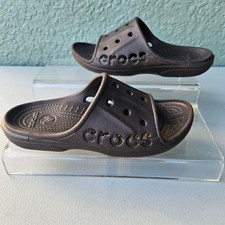 CROCS M6/ W8 Baya Unisex Sandals Comfort Brown Shoes Slides Open Toe
