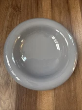 VINTAGE HAEGER ROLLED EDGE ROUND CATCHALL DISH GREY GRAY RARE ART DECO MIAMI MCM