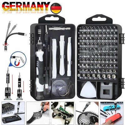 Feinmechaniker Werkzeug Set 115 in 1 Feinwerkzeug Set für Smartphones Tablets