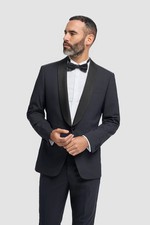 **BRAND NEW** CAVANI Aspen Navy Tux Shawl Lapel 2 Piece Suit Slim Fit RRP £277