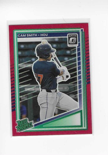2025 Donruss Optic Cam Smith Houston Astros Rated Prospect Red Prizm #/99