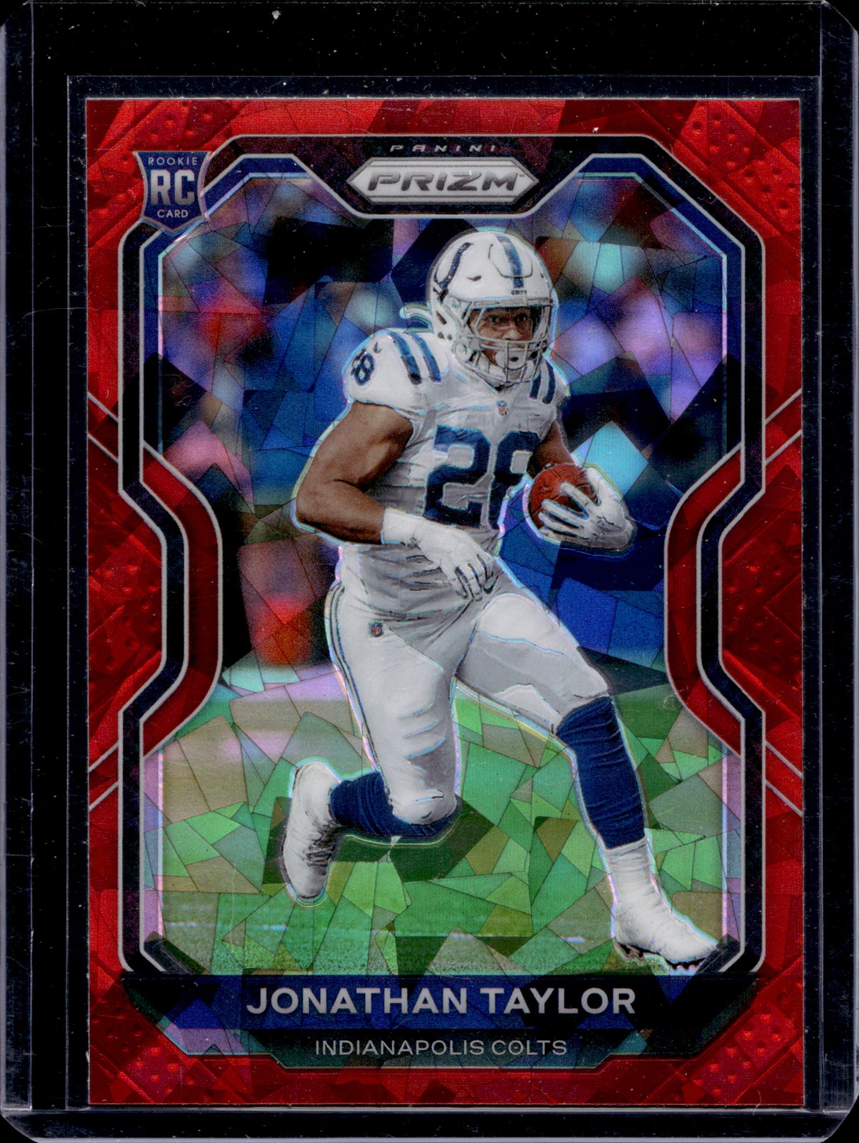 2020 Panini Prizm #332 Jonathan Taylor Prizm Red Ice Rookie Colts J15