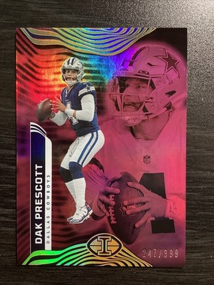 2022 Panini Illusions-Dak Prescott #24 Trophy Collection Pink/399 Dallas Cowboys
