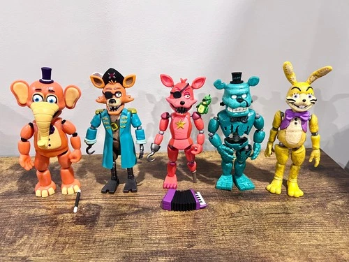 Funko Five Nights at Freddy's ~5" Orville Rockstar Foxy Dreadbear Glitchtrap Lot