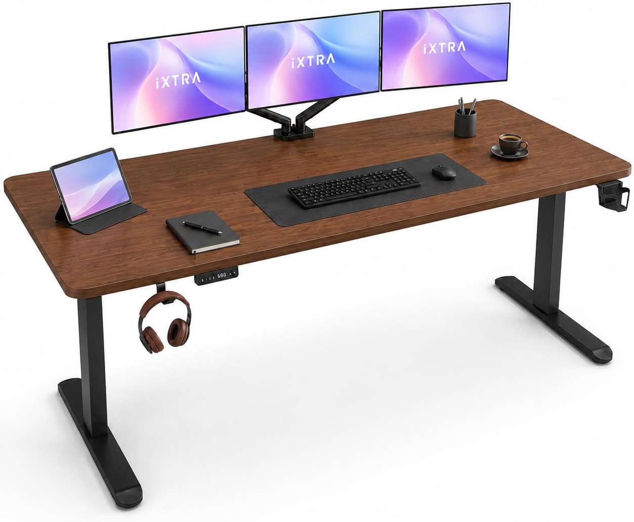 Electric Standing Desk 180 x 60cm Sit Stand up Desk Height Adjustable Computer D — image 8