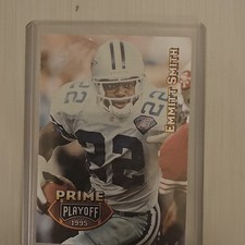 1995 Playoff Prime Emmitt Smith #22 Dallas Cowboys NFL Football Card