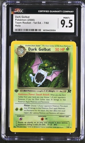 Dark Golbat (1st Edition) graded CGC 9.5 for sale on eBay