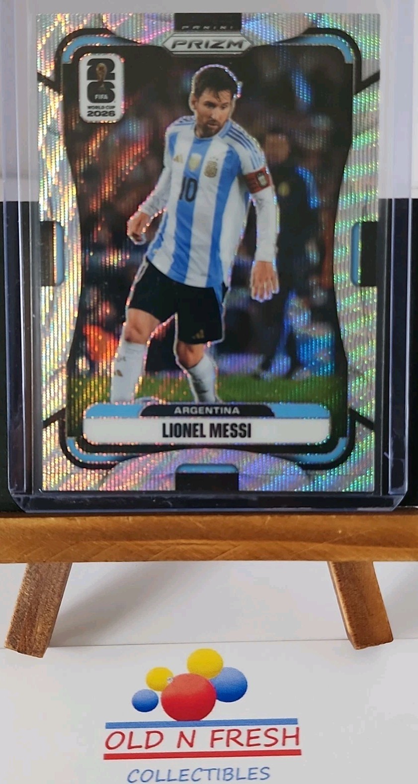 Lionel Messi 2026 Panini Prizm World Cup Silver Wave #10 📈