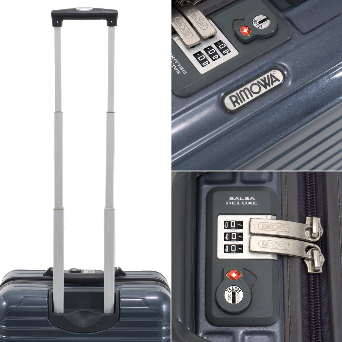 Rimowa Salsa Deluxe 27L Gray 4 wheels Carry Case Suitcase | eBay
