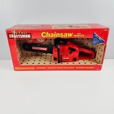 Craftsman My First Chainsaw Toy With Goggles NIB Lights  Sounds Vtg