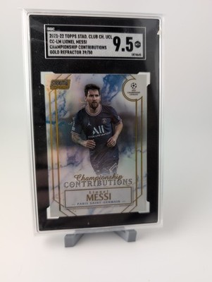 2021-22 Topps Stadium Club Lionel Messi Championship Contributions Gold /50