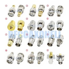 1x SMA RP-SMA Male Female to BNC RP-BNC Male Female Coaxial Connector Adapter