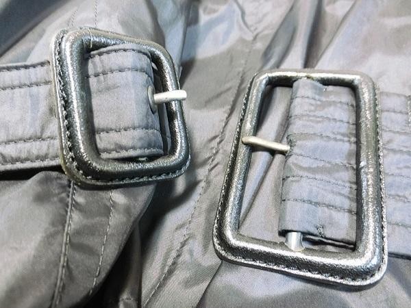 Burberry London Trench Coat Black Nylon With Nova Check Pattern Size L For Men thumbnail 10