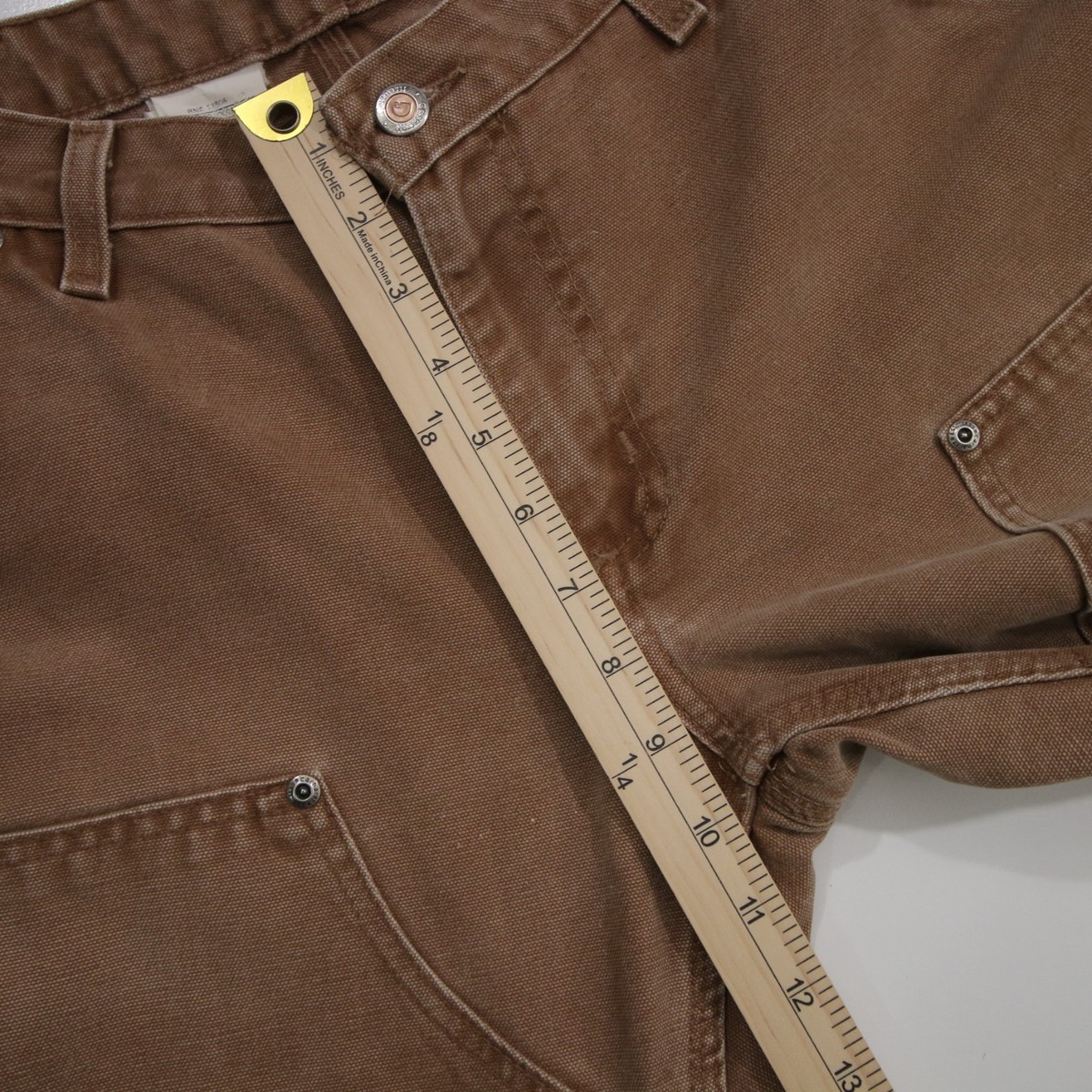 Carhartt WB136 BRN Double Knee Work Pants Women's 8x30 (Fits 30x29