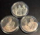 Lot Of 3 Norman Rockwell Boy Scouts Silver Rounds - BRAVE, FRIENDLY, THRIFTY