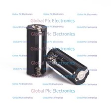 2x 3-AAA Battery Holder Cylindrical Case Plastic For Flashlight Round Circular