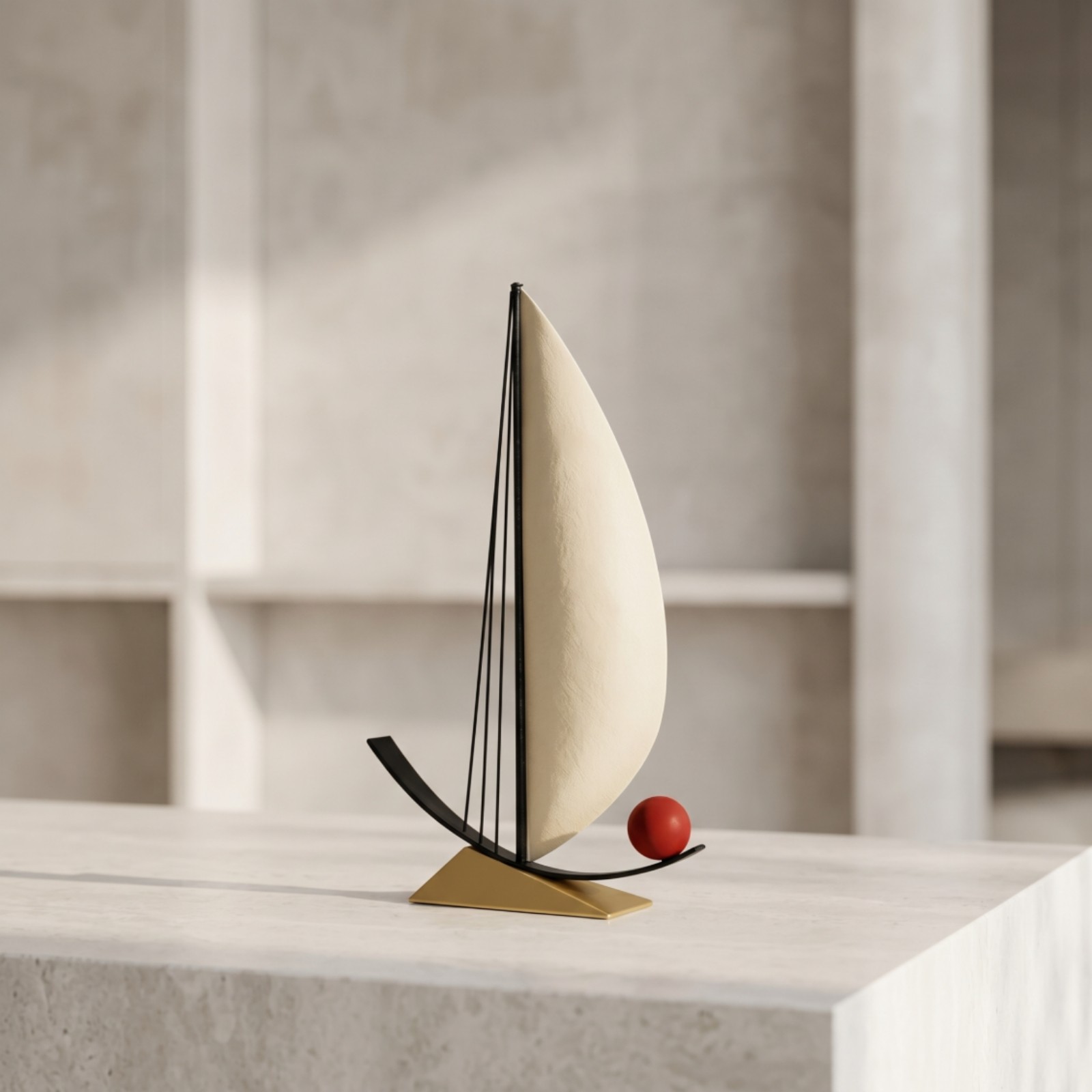 Segelboot Ornament Maritim Tischplatte Segelboot Deko für Büro, Minimalisten – Bild 3