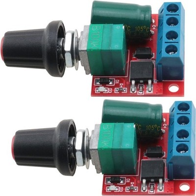 2PCS PWM DC Motor Speed Controller DC4.5V-35V Speed Adjustable Switch Module Spe
