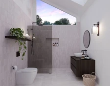 Glass Warehouse GTSFP-36 Ursa 78"H x 36"W Shower Screen Frameless - Bronze