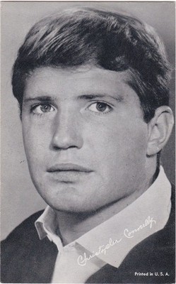EXHIBIT CO. ARCADE ''TV ACTOR'' CARD 1966 CHRISTOPHER CONNOLLY!! POPULAR CARD!!
