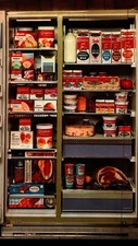 Carnation Display Shelf At The Grocery Store, 1967 Carnation Dairy Print Ad