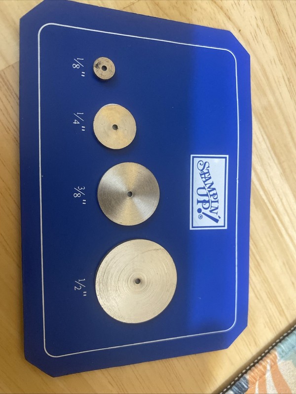 Stampin’ Up! Layer Ease Discs 1/8” 1/4” 3/8” 1/2”