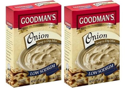 Goodman's Low Sodium Onion Soup & Dip Mix 2 Pack