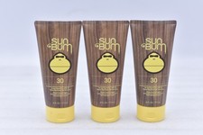 Lot of 3 Sun Bum Premium Moisturizing Sunscreen Lotion SPF 30 6oz Exp: 10/26 2.83 per gallon